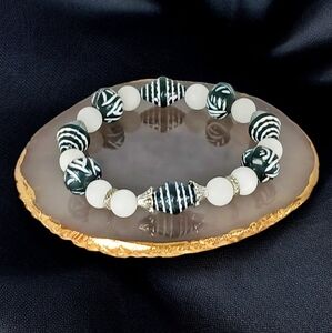 HP🎉Vintage Tribal Beads Mini Mala Beaded Stretch Bracelet Y2K Grunge Soft Goth